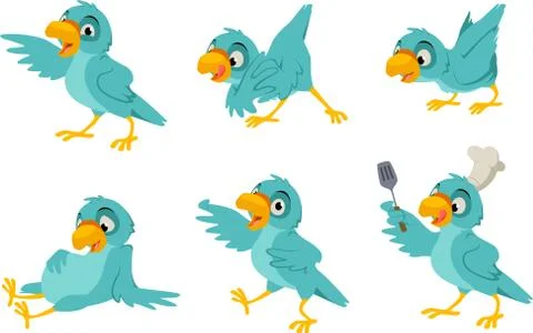 Blue bird Stock Illustration