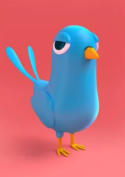 Blue Bird Stock Illustration