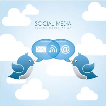 Blue bird over blue background. vector illustration Illustrazione stock