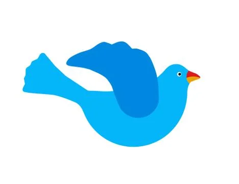 Blue bird vector Stock Illustration