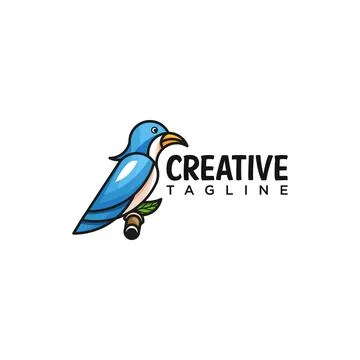 Blue birds Stock Illustration