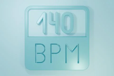 Blue Bitrate icon isolated on blue background. Music speed. Sound quality. .. イラスト素材