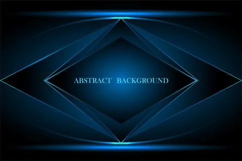 Blue black abstract background geometry shine and layer element for presentation Stock Illustration