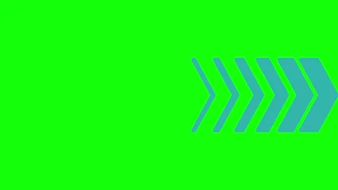 Blue Black Arrow Horizontal 16:9 Green Screen Video stock 340461543