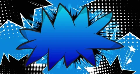 Blue Black Comic Book Background Stock-Footage 169198887