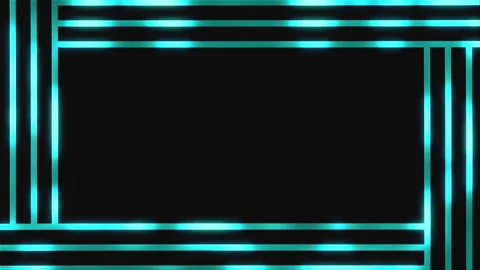 Blue black gradient background animation. metal luminous frame Stock Footage 274872594