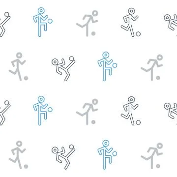Blue black soccer team pattern and background Illustrazione stock