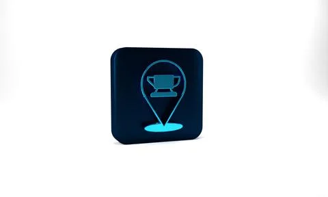 Blue Blacksmith anvil tool icon isolated on grey background. Metal forging イラスト素材