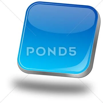 Blue blank Button Stock Photos