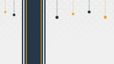 Blue blank islamic background vector Stock Illustration