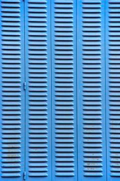 Blue blinds Stockfoto's