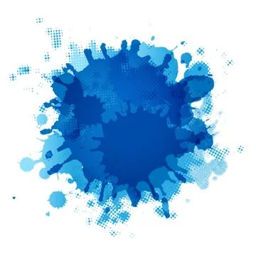 Blue blob Stock Illustration