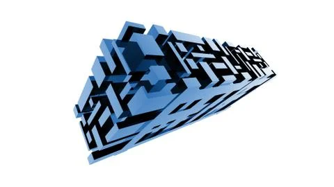 Blue blocks Stock Illustration