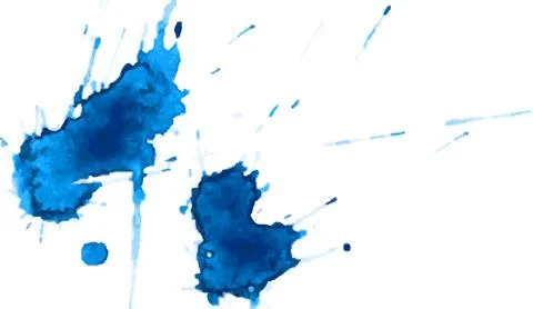 Blue blot Stock Illustration