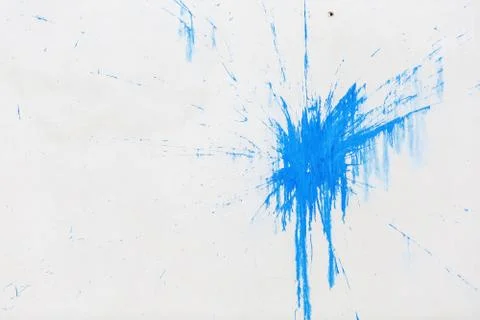 Blue blot on the wall Stock Photos