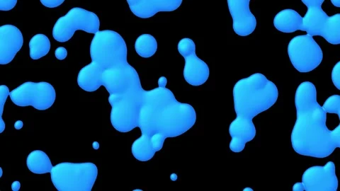 Blue blots balls Stock Footage 253554577