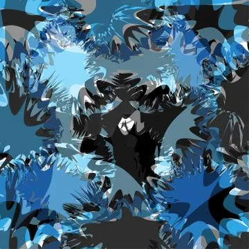 Blue blots bright abstract background vector illustration Illustrazione stock