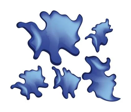 Blue blots Stock Illustration
