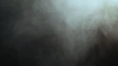 Blue bluish smoke in the studio against black background Stock Footage 46500103