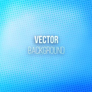 Blue Blurred Background With Halftone Effect Stock Illustration