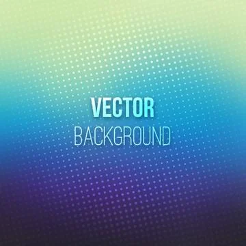 Blue Blurred Background With Halftone Effect Stock Illustration