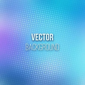 Blue Blurred Background With Halftone Effect Stock Illustration