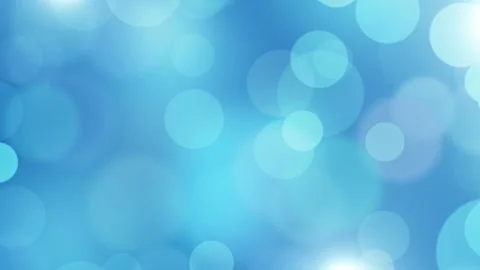 Blue blurred bokeh light background video Stock Footage 208833175