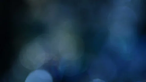 Blue, blurred, bokeh lights background-1080p loop Stock Footage 64702614