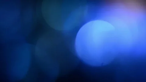 Blue, blurred, bokeh lights background 1080p loop Stock Footage