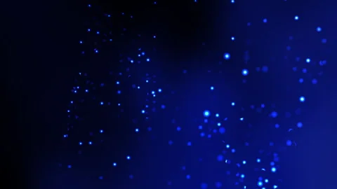Blue blurred circles against a dark blue background. Stock Footage 310058732