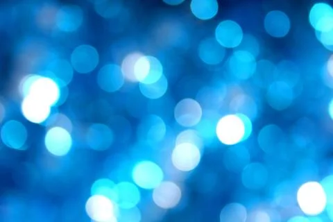 Blue blurred lights background effect Foto stock