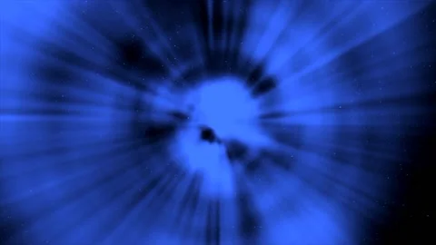 Blue Blurred Lights Circling Loop Stock-Footage 223034301