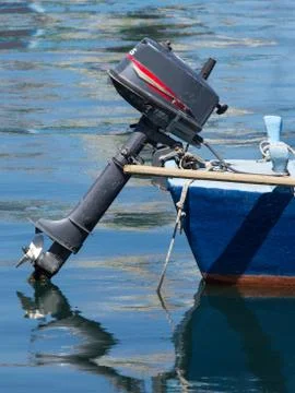Blue boat Stock Photos