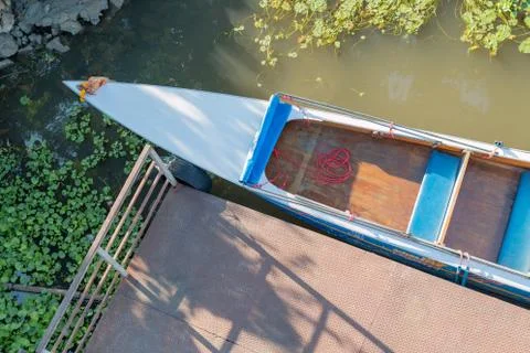 Blue boat Stock Photos