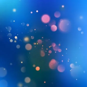 Blue bokeh abstract background. EPS 10 vector Stock Illustration