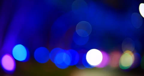 Blue Bokeh abstract blurred background music festival stage show rock Stock Footage 261788810