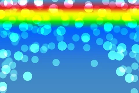 Blue bokeh abstract light background Stock Illustration