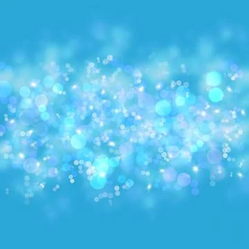 Blue bokeh abstract light background Illustrazione stock