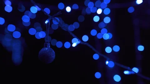 Blue bokeh abstract light backgrounds Stock Footage 119638068