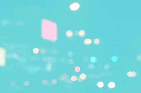 Blue bokeh abstract light blurred wallpaper background. Foto stock