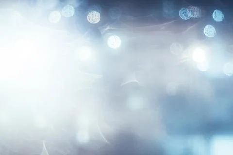 Blue bokeh and light abstract pattern background. Stock Photos