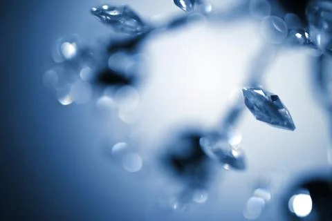 Blue bokeh background abstract light Stock Photos
