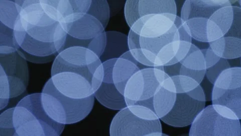 Blue bokeh background. Blurred blue lanterns. Christmas decoration concept. Stock Footage 323195813