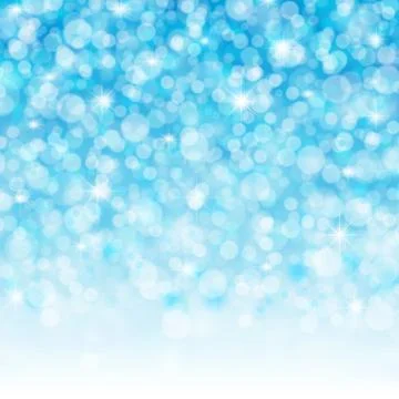 Blue Bokeh Background Stock Illustration