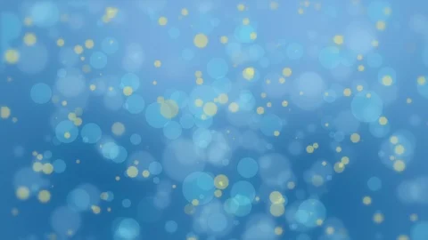 Blue bokeh background with yellow particles 库存影片 104836901