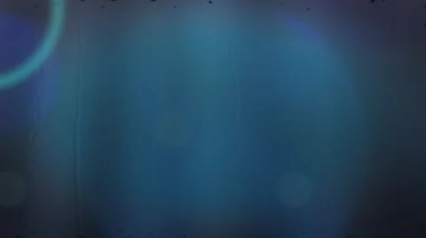 Blue bokeh circles abstract background with rain drops Stock Footage 40344194
