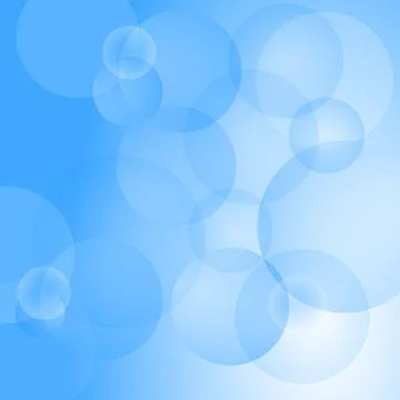 Blue Bokeh Circles Vector Background Illustrazione stock