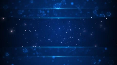 Blue bokeh light background glowing circles, floating particles, lens flares, an Stock Footage 340452144