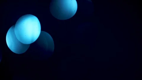 Blue bokeh light effect abstract background, animation of sparkle circles Stock Footage 125628205