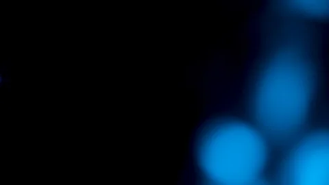 Blue bokeh light effect abstract background, animation of sparkle circles Stock Footage 125637520